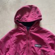 画像2: 【3T Kids】LANDS' END 内装フリース ジャケット パーカー 紫■ビンテージ オールド アメリカ古着 キッズ 子供服 90s ランズエンド (2)
