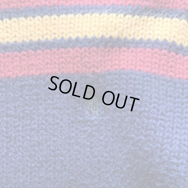 画像3: 【Kids】Polo Ralph Lauren コットンニット セーター 紺ボーダー■ビンテージ オールド アメリカ古着 キッズ 子供服 ポロラルフローレン (3)