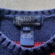 画像4: 【Kids】Polo Ralph Lauren コットンニット セーター 紺ボーダー■ビンテージ オールド アメリカ古着 キッズ 子供服 ポロラルフローレン (4)