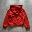 画像9: 【Kids】80s UNKNOWN ジップアップ スウェットパーカー レッド 赤■ビンテージ オールド レトロ アメリカ古着 キッズ 子供服 (9)