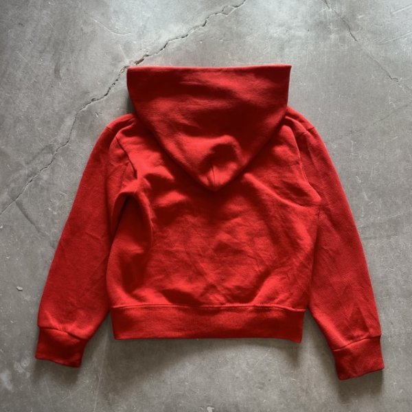 画像9: 【Kids】80s UNKNOWN ジップアップ スウェットパーカー レッド 赤■ビンテージ オールド レトロ アメリカ古着 キッズ 子供服 (9)