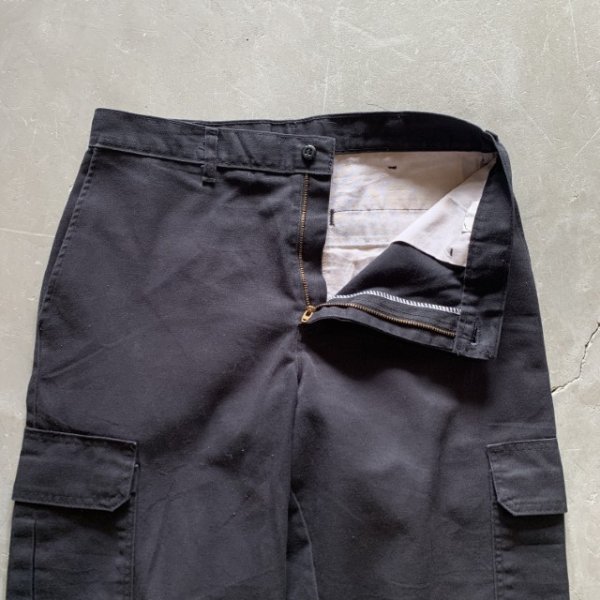 画像3: 【W32】Dickies カーゴパンツ ブラック 黒■オールド アメリカ古着 2000s ディッキーズ ワークウェア ワークパンツ (3)