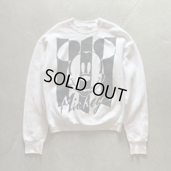 画像1: 【L/XL】90s ミッキーマウス スウェット 白■ビンテージ オールド アメリカ古着 ディズニー USA製 (1)