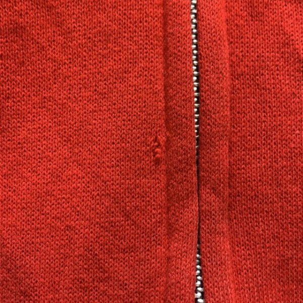 画像4: 【Kids】80s UNKNOWN ジップアップ スウェットパーカー レッド 赤■ビンテージ オールド レトロ アメリカ古着 キッズ 子供服 (4)