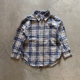 画像: 【3T Kids】Ralpph Lauren ボタンダウン 長袖シャツ 青白チェック■アメリカ古着 キッズ 子供服 ラルフローレン