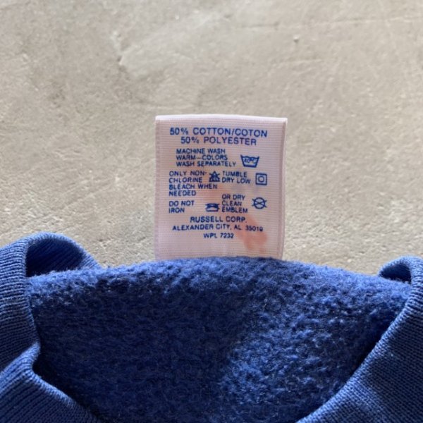 画像4: 【Kids】80s-90s USA製 JERZEES プリントスウェット 青■ビンテージ オールド レトロ アメリカ古着 ラッセル キッズ 子供服 (4)