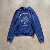 画像: 【Kids】80s-90s USA製 JERZEES プリントスウェット 青■ビンテージ オールド レトロ アメリカ古着 ラッセル キッズ 子供服