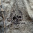 画像2: 【L 42】80s USA製 Levi's 71506 スカル落書き デニム トラッカージャケット■ビンテージ オールド アメリカ古着 リーバイス 70506 (2)