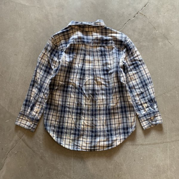 画像5: 【3T Kids】Ralpph Lauren ボタンダウン 長袖シャツ 青白チェック■アメリカ古着 キッズ 子供服 ラルフローレン (5)