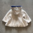 画像8: 【Kids】UNKNOWN チェーン刺繍 フード付き フリースパーカー ジャケット 白■ビンテージ オールド アメリカ古着 キッズ 子供服 70s 花柄 (8)