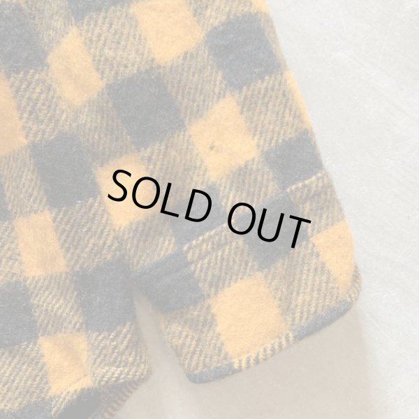 画像4: 【XL/XXL】USA製 BEMIDJI ビッグサイズ 長袖ウールシャツ オレンジ×黒チェック■ビンテージ オールド アメリカ古着 ベミジ ネルシャツ (4)