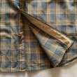 画像4: 【L/XL】FILSON 長袖シャツ ブルー×ブラウンチェック■アメリカ古着 フィルソン オンブレ シャドー ライトネルシャツ (4)