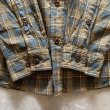 画像7: 【L/XL】FILSON 長袖シャツ ブルー×ブラウンチェック■アメリカ古着 フィルソン オンブレ シャドー ライトネルシャツ (7)