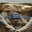画像3: 【L/XL】FILSON 長袖シャツ ブルー×ブラウンチェック■アメリカ古着 フィルソン オンブレ シャドー ライトネルシャツ (3)