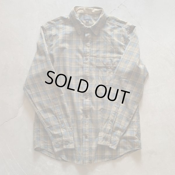 画像6: 【L/XL】FILSON 長袖シャツ ブルー×ブラウンチェック■アメリカ古着 フィルソン オンブレ シャドー ライトネルシャツ (6)
