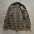 画像8: 【L/XL】FILSON 長袖シャツ ブルー×ブラウンチェック■アメリカ古着 フィルソン オンブレ シャドー ライトネルシャツ (8)