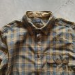 画像2: 【L/XL】FILSON 長袖シャツ ブルー×ブラウンチェック■アメリカ古着 フィルソン オンブレ シャドー ライトネルシャツ (2)