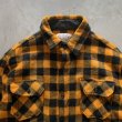 画像2: 【XL/XXL】USA製 BEMIDJI ビッグサイズ 長袖ウールシャツ オレンジ×黒チェック■ビンテージ オールド アメリカ古着 ベミジ ネルシャツ (2)