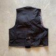 画像6: 【L/XL】ドイツ製 FHB 太畝コーデュロイ ロガーベスト ブラック 黒無地■ビンテージ オールド レトロ ヨーロッパ古着 ユーロ (6)