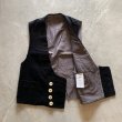 画像4: 【L/XL】ドイツ製 FHB 太畝コーデュロイ ロガーベスト ブラック 黒無地■ビンテージ オールド レトロ ヨーロッパ古着 ユーロ (4)