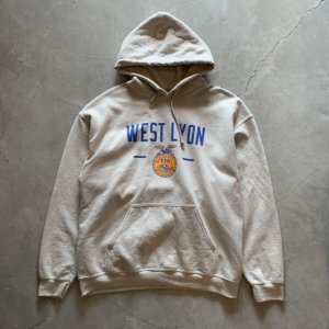 画像: 【L】FFA 両面プリント スウェットパーカー ベージュ■アメリカ古着 トレーナー GILDAN ギルダン