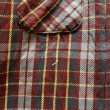 画像4: 【M/L】70s-80s USA製 Mr.Leggs 長袖ヘビーネルシャツ えんじ色チェック■ビンテージ オールド レトロ アメリカ古着 (4)