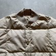 画像2: 【L】80s-90s WALLS ナイロン キルティング ダウンジャケット ベージュ■ビンテージ オールド アメリカ古着 MA-1タイプ 首リブ (2)