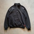 画像1: 【L】90s USA製 Russell Athletic ハーフジップ スウェット ブラック 黒無地■ビンテージ オールド アメリカ古着 トレーナー ラッセル (1)