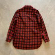 画像7: 【S】50s-60s USA製 PENDLETON 長袖ウールシャツ 赤チェック■ビンテージ オールド レトロ アメリカ古着 ペンドルトン ラウンド (7)