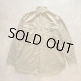 画像: 【L/XL】40s BSA ボーイスカウト マチ付き チェンジボタン 長袖シャツ カーキ■ビンテージ オールド アメリカ古着 ビッグサイズ