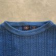 画像2: 【M/L】BOSTON CLIPPER ラミー×コットンニット セーター 青無地■ビンテージ オールド アメリカ古着 90s ブルー 短丈 (2)