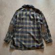 画像8: 【M】60s USA製 PENDLETON ボックス 長袖ウールシャツ チェック■ビンテージ アメリカ古着 ペンドルトン ボートシャツ オープンカラー (8)