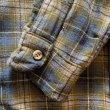 画像7: 【M】60s USA製 PENDLETON ボックス 長袖ウールシャツ チェック■ビンテージ アメリカ古着 ペンドルトン ボートシャツ オープンカラー (7)