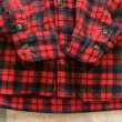 画像6: 【S】50s-60s USA製 PENDLETON 長袖ウールシャツ 赤チェック■ビンテージ オールド レトロ アメリカ古着 ペンドルトン ラウンド (6)
