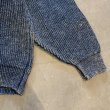 画像10: 【S/M or Ladies】UNKNOWN インディゴ コットンニット セーター 青無地■ビンテージ オールド アメリカ古着 90s レディース 短丈 (10)
