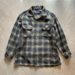 画像1: 【M】60s USA製 PENDLETON ボックス 長袖ウールシャツ チェック■ビンテージ アメリカ古着 ペンドルトン ボートシャツ オープンカラー (1)