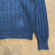 画像4: 【M/L】BOSTON CLIPPER ラミー×コットンニット セーター 青無地■ビンテージ オールド アメリカ古着 90s ブルー 短丈 (4)