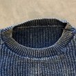 画像3: 【S/M or Ladies】UNKNOWN インディゴ コットンニット セーター 青無地■ビンテージ オールド アメリカ古着 90s レディース 短丈 (3)