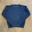 画像5: 【M/L】BOSTON CLIPPER ラミー×コットンニット セーター 青無地■ビンテージ オールド アメリカ古着 90s ブルー 短丈 (5)