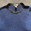 画像2: 【XL】Eddie Bauer コットンニット セーター ブルー×グレー ボーダー■ビンテージ オールド アメリカ古着 90s-2000s エディーバウアー (2)