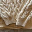 画像5: 【L】アイルランド製 arancrafts ケーブル編み ウールセーター 生成り色■ビンテージ アメリカ古着 フィッシャーマン アランニット (5)