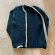 画像7: 【S or Ladies】60s-70s UNKNOWN アクリルニット ジップカーディガン セーター 深緑■ビンテージ オールド アメリカ古着 レディース (7)