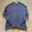 画像5: 【XL】Eddie Bauer コットンニット セーター ブルー×グレー ボーダー■ビンテージ オールド アメリカ古着 90s-2000s エディーバウアー (5)