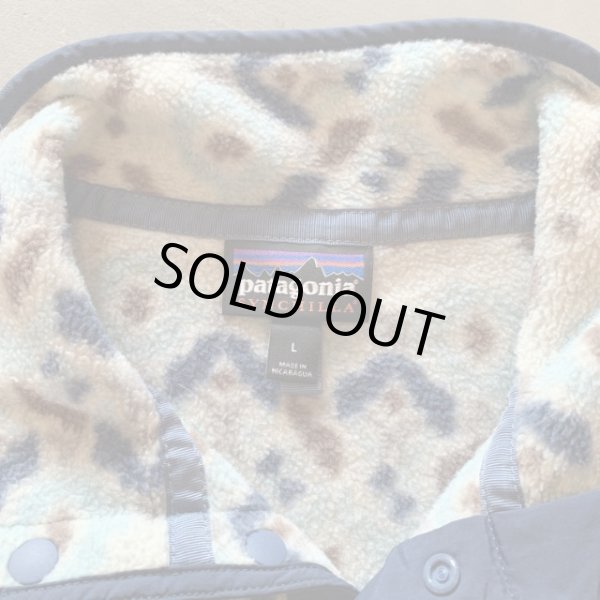 画像3: 【M/L】patagonia スナップT プルオーバー シンチラフリース 総柄■アメリカ古着 パタゴニア (3)