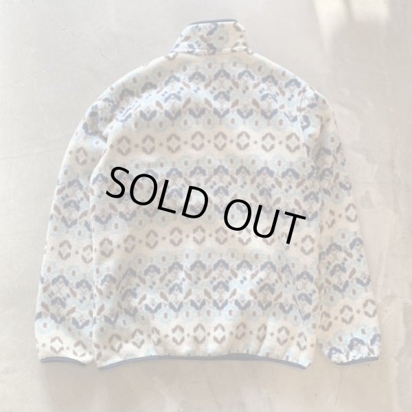 画像9: 【M/L】patagonia スナップT プルオーバー シンチラフリース 総柄■アメリカ古着 パタゴニア (9)