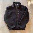 画像4: 【S】USA製 90s LANDS'END パイルフリース ジップジャケット ブラック 黒■ビンテージ オールド アメリカ古着 ランズエンド (4)