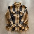 画像6: 【L】70s USA製 Woolrich ウールシャツジャケット 黄土色 ブロックチェック■ビンテージ オールド レトロ アメリカ古着 ウールリッチ (6)
