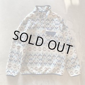 画像: 【M/L】patagonia スナップT プルオーバー シンチラフリース 総柄■アメリカ古着 パタゴニア