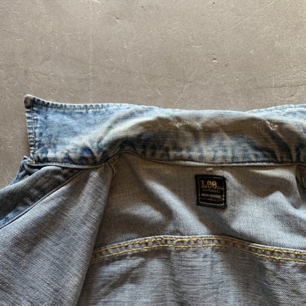 画像9: 【S/M】80s USA製 Lee デニムジャケット ジージャン■ビンテージ オールド レトロ アメリカ古着 リー 153438 101J (9)