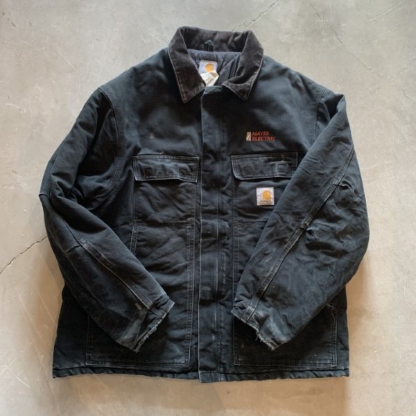 画像6: 【XL/XXL】2000s メキシコ製 carhartt トラディショナルコート ジャケット ブラック 黒■ビンテージ オールド アメリカ古着 カーハート (6)